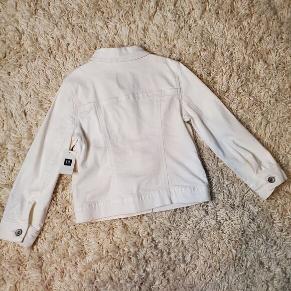 GAP KIDS White Denim Jacket - Sz. XS (4-5) Regular - Picture 3 of 5